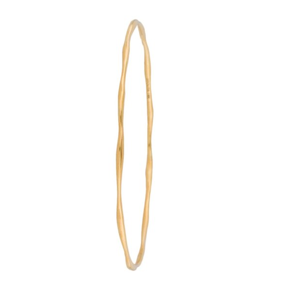 IPPOLITA 18K 750 YELLOW GOLD SMOOTH SQUIGGLE CLASSICO BANGLE BRACELET - Picture 2 of 6